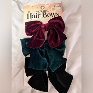 NEW WITH TAGS NWT - 3 Oversized Hair Bows